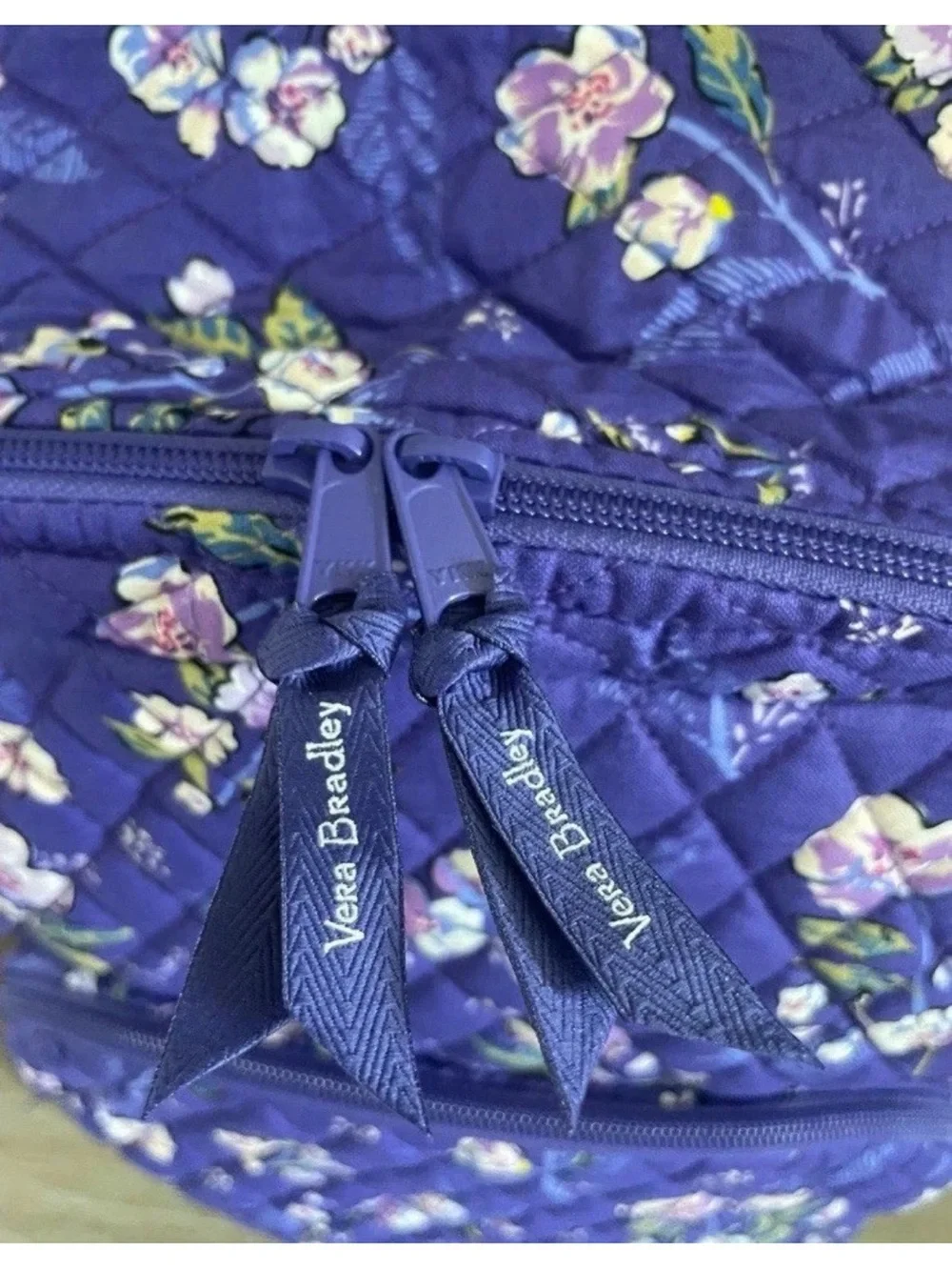 Vera Bradley backpack Purple wild roses large backpack Floral